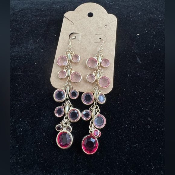 Carolee Jewelry - Carolee Gold and Pink Earrings